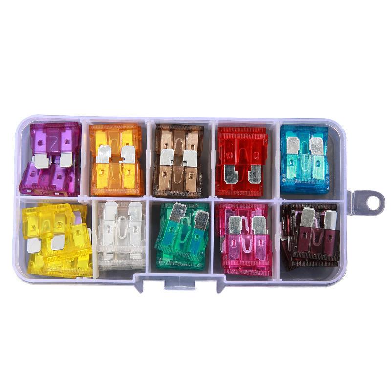Medium Blade Fuses Electrical Circuit Safety Kit For Minglangda Car Automotive Emergency Repair Replacement Accessory Parts Box