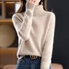 Women's Turtleneck Sweater, Women's Velvet Thickening, Autumn And Winter New Style Top, Knitted Bottoming Shirt, Women's Winter Thick