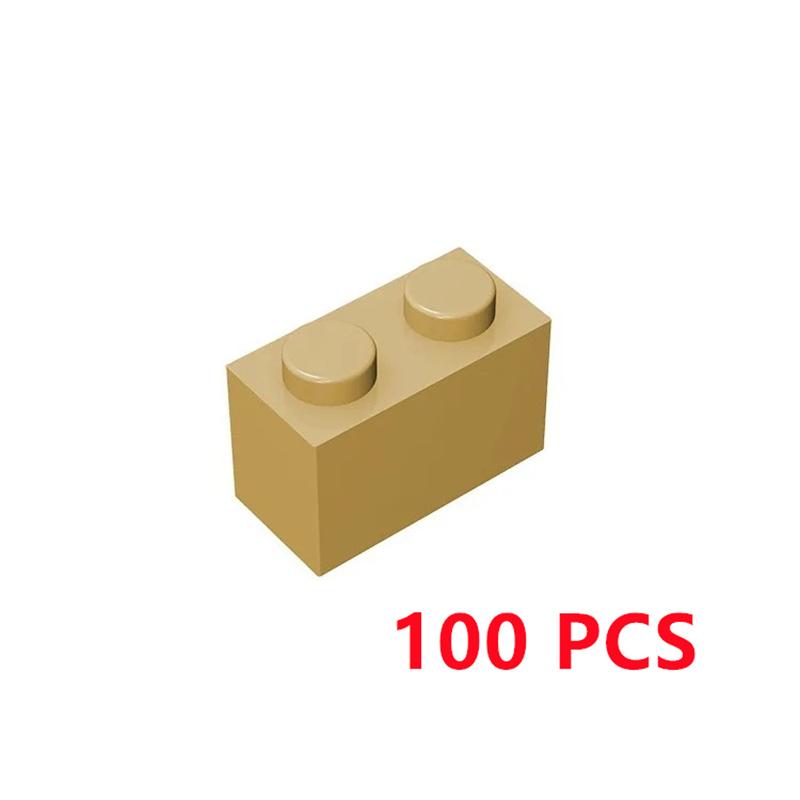 100 Pcs 3004 DIY Building Blocks 1x2 Bulk Modular GBC High-Tech MOC Set for Creative Play Brick Assembly Toy