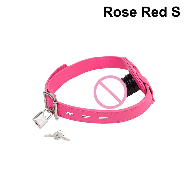Pallina per Bocca in Pelle e Silicone con Blocco, Imbracatura per Bondage, Dildo Orale, Plug per Gioco Sessuale di Coppia, Giocattolo Sessuale