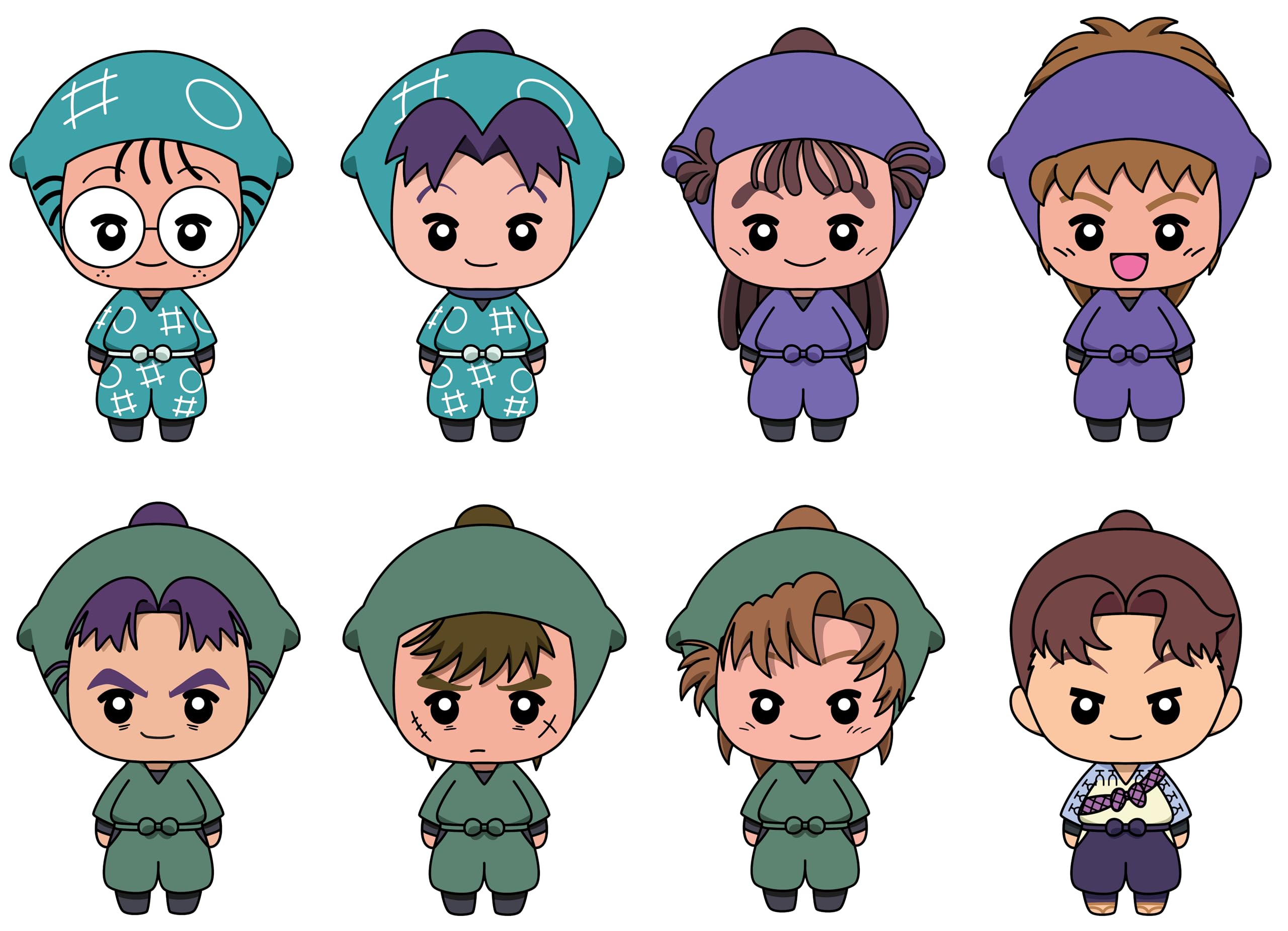 

PROOF Nyokinto Mascot Figure types in 8 pieces BOX Nintama Rantaro Vol.1 (8 total)