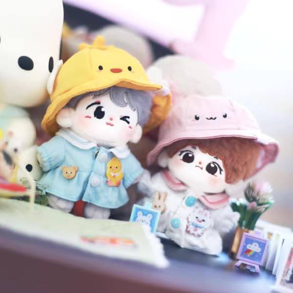 AXLUCE - Plush Clothes - Stuffed Animal - Clothes - 15cm - Doll (Yellow Hat, 15cm)