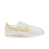 Nike Cortez Abrasion Resistant Low top Training Shoes Women's Yellow White Sneakers DN1791-114