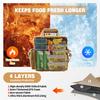 18L Insulated Cooler Bag Tactical Lunch Box for Men Expandable Work Camping Outdoor Picnic Heavy Duty Leakproof Thermal Bag