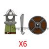 Medieval Castle Soldier Action Figures Building Block Empire Templars Lancer Warrior Militia Helmet Shield Sword Bow Toy Gifts