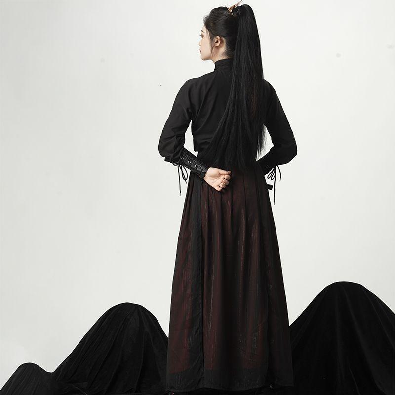 Chinesischer Stil Kampfkünstler Hanfu Hübsches Stickerei-Set für Männer und Frauen