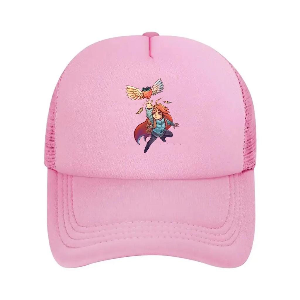 Flying Berry Fantasy Inspired Whimsical Character Design Mesh Baseball Cap