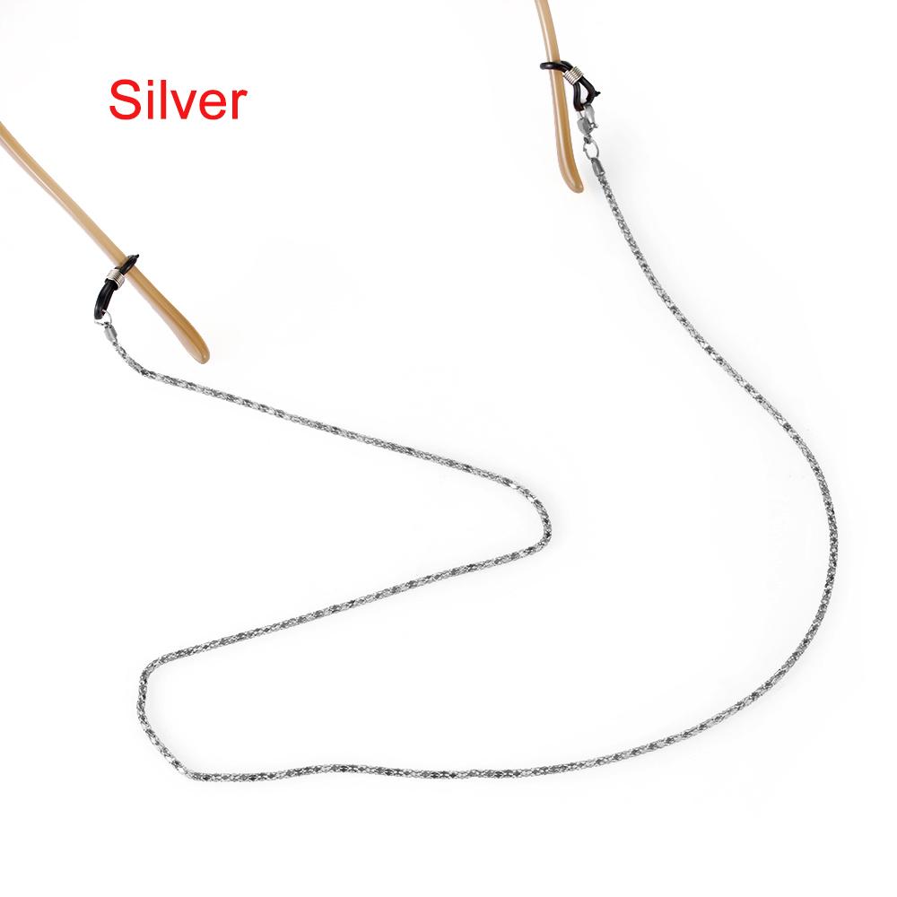 Fashion Anti Slip Metal Reading Glasses Chain for Women Sunglasses Cords Eyeglass Lanyard Hold Straps Gold Silver Black Necklace