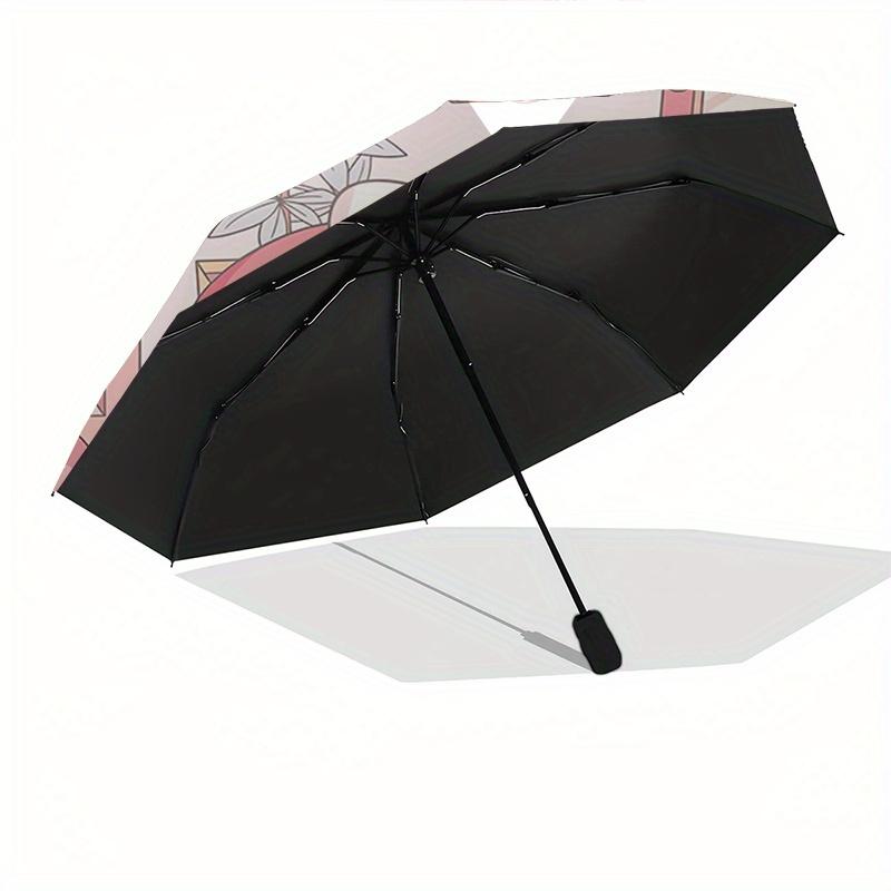 1pc My Melody,October Automatic Umbrella-Foldable, Durable 8-Bone Design, Compact and Stylish, Great for Camping, Halloween, Christmas, Moth