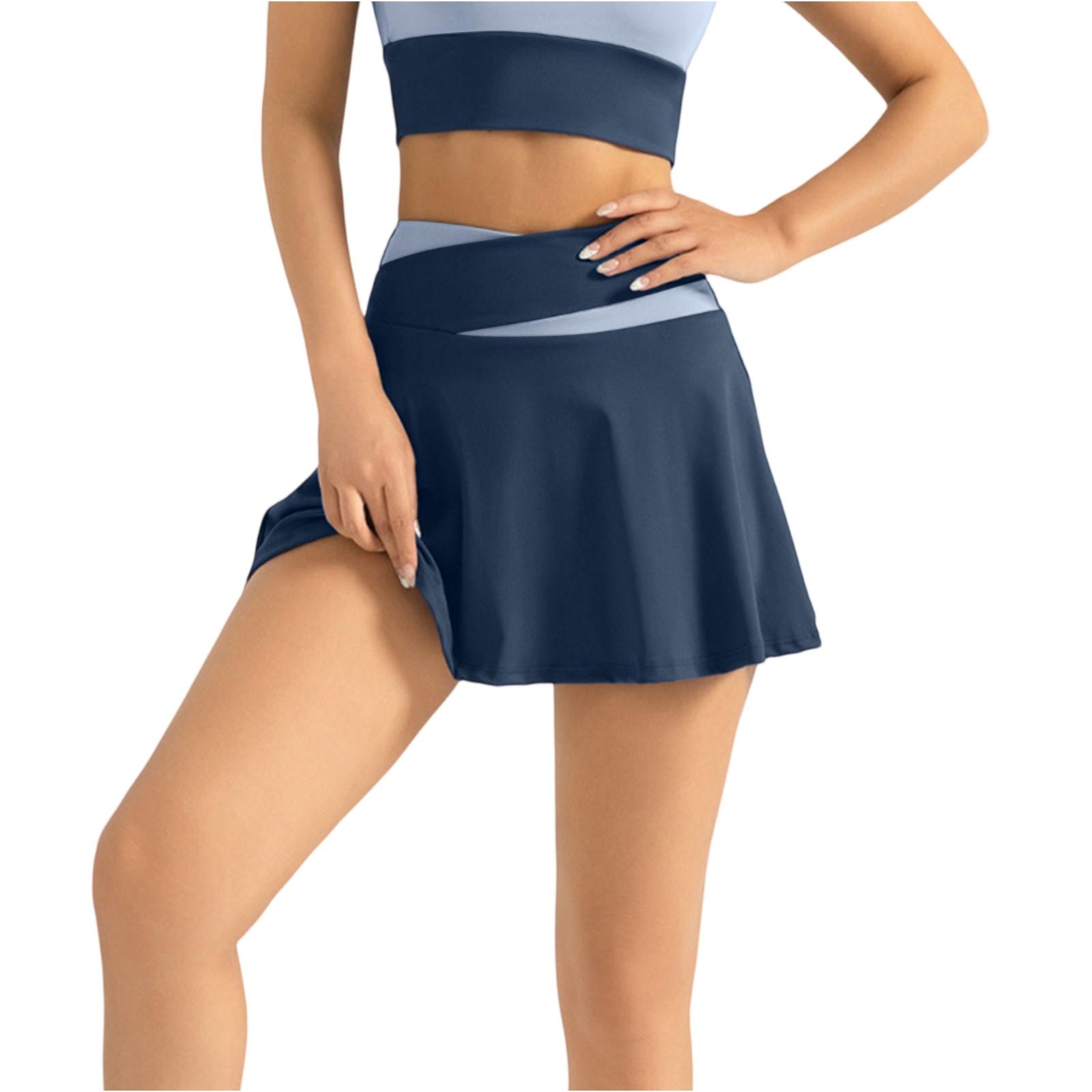 Женская теннисная юбка легкая юбка для гольфа фитнес пиклбол йога плиссированная спортивная юбка M