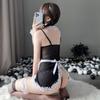 LIKENNY Maid Costume Sexy Cute Popular and Stockings Included 8-Piece Set, Lingerie, Apron, Maid, Cosplay, Crossdressing, Headband,