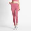 Womens High-Waisted Yoga Leggings With Side Mesh Pockets Stretchy Workout Pants Running Fitness