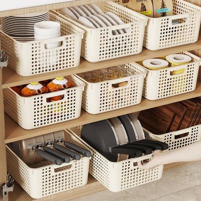 Multipurpose Plastic Storage Basket for Snacks, Toys, and Books