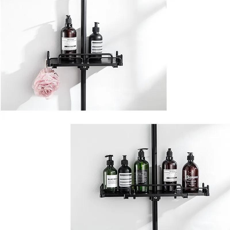 Neue Modelle Ausziehbares Duschregal Badezimmerregal ohne Bohren Shampooablage Duschablage Halter Badezimmerzubehör