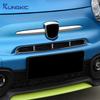 For Abarth 595 2017 2018 2019 2020 2021 2022 2023 2024 Real Hard Carbon Fiber Sticker Front Center Grille Tricolor Carbon Trim