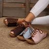 2024 Summer New Slope Heel Color Block Knitted Slippers for Women's Large Grass Knitted Lace Up Heightening Women's Thick Sole Simple Sandals