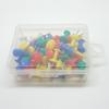 35x Push Pin Set - Wide Application Durable Convenient ABS Multicolor Painting Cork Pin Decorative Map Pin Maps Push Pin