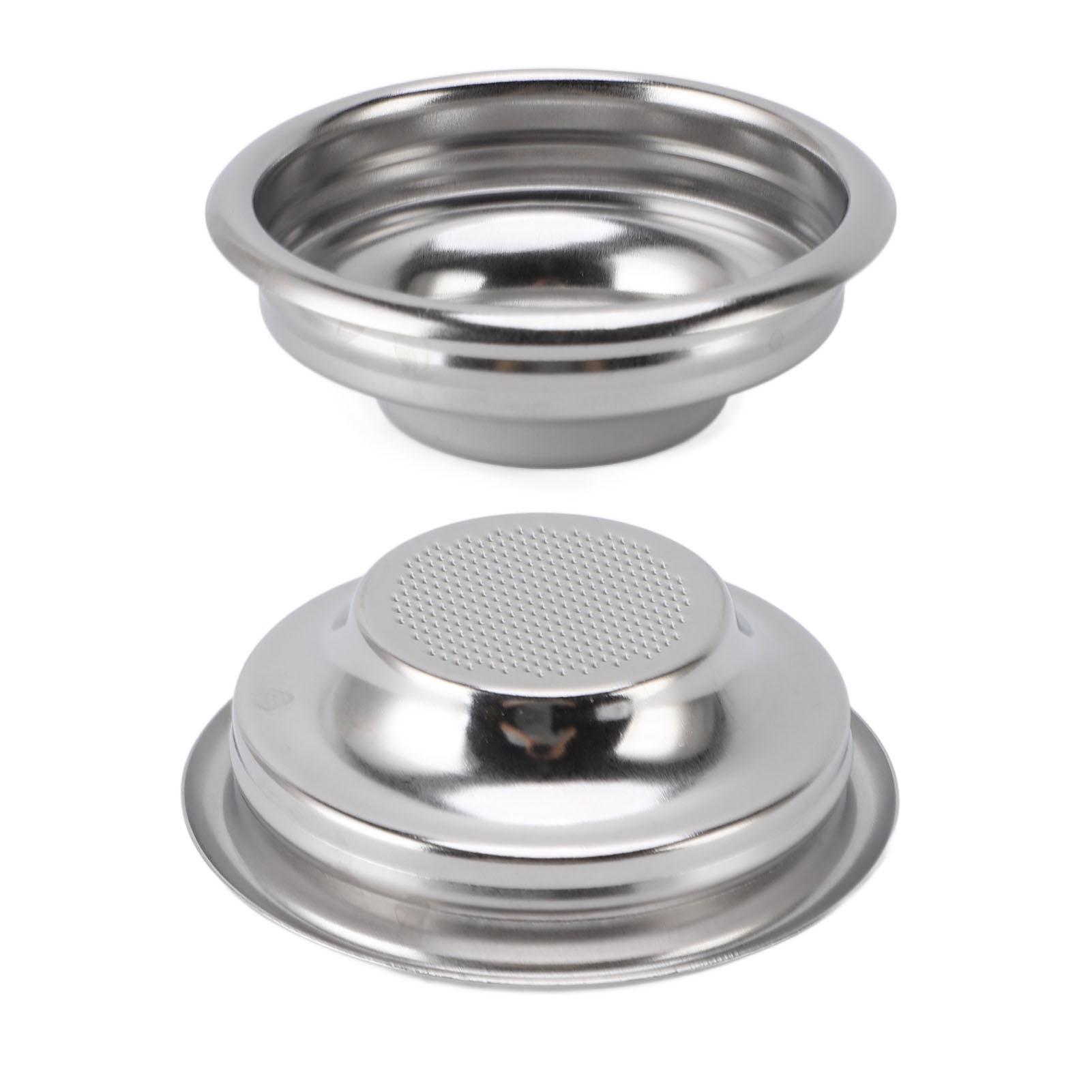 

2 шт. Корзина фильтра для портафильтра из нержавеющей стали 1 чашка Корзина для портафильтра для кофе для портафильтра 58 мм L