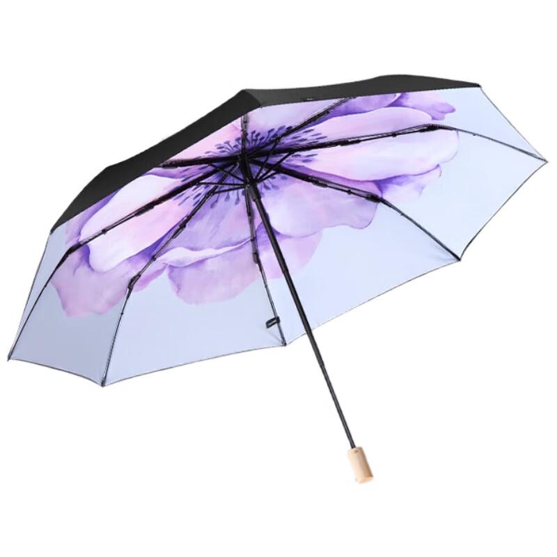 Beneunder Double-Layer Black Sun Protection Umbrella