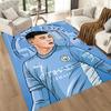 Manchester City Floor Rug Office Rug Suitable For Decorate Room Entryway Bedrooms Dining Room Antislip Carpet Decorate Offices Birthdaychristmas Gift