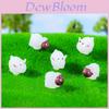 Adorable Night Glow Sheep Figurines Resin Miniatures For Terrarium Decoration