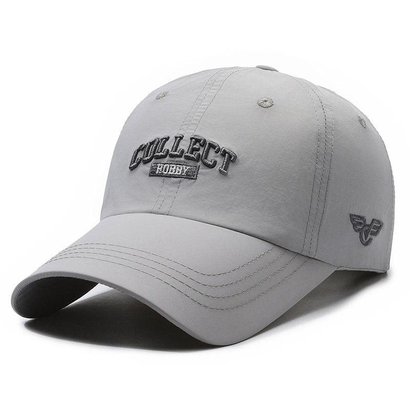 Men Women Cap Summer Quick Dry Cap Mesh Breathable Thin Baseball Cap Outdoor Fishing Sunscreen Hat