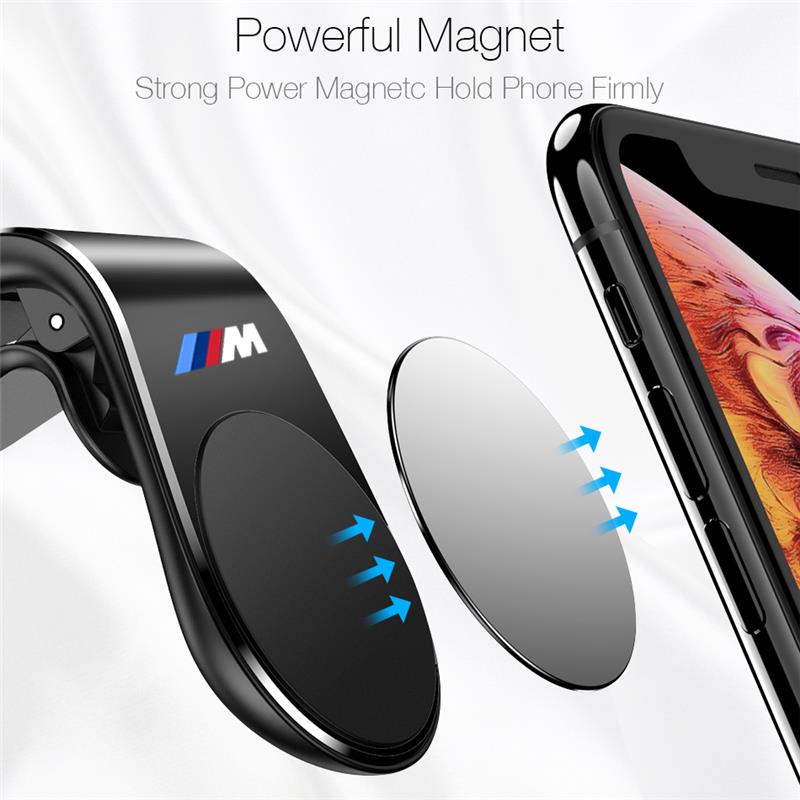 Metal Magnetic Car Phone Mount Holder Universal Cell Phone Stand Compatible with BMW M Power M3 M5 X1 X3 X5 X6 E46 E39 E36 E60