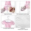 Clear Travel Garment Bag with Pockets Zipper Closure Kids Dance Clothes Garment Cover PVC Dance Costume Organizer