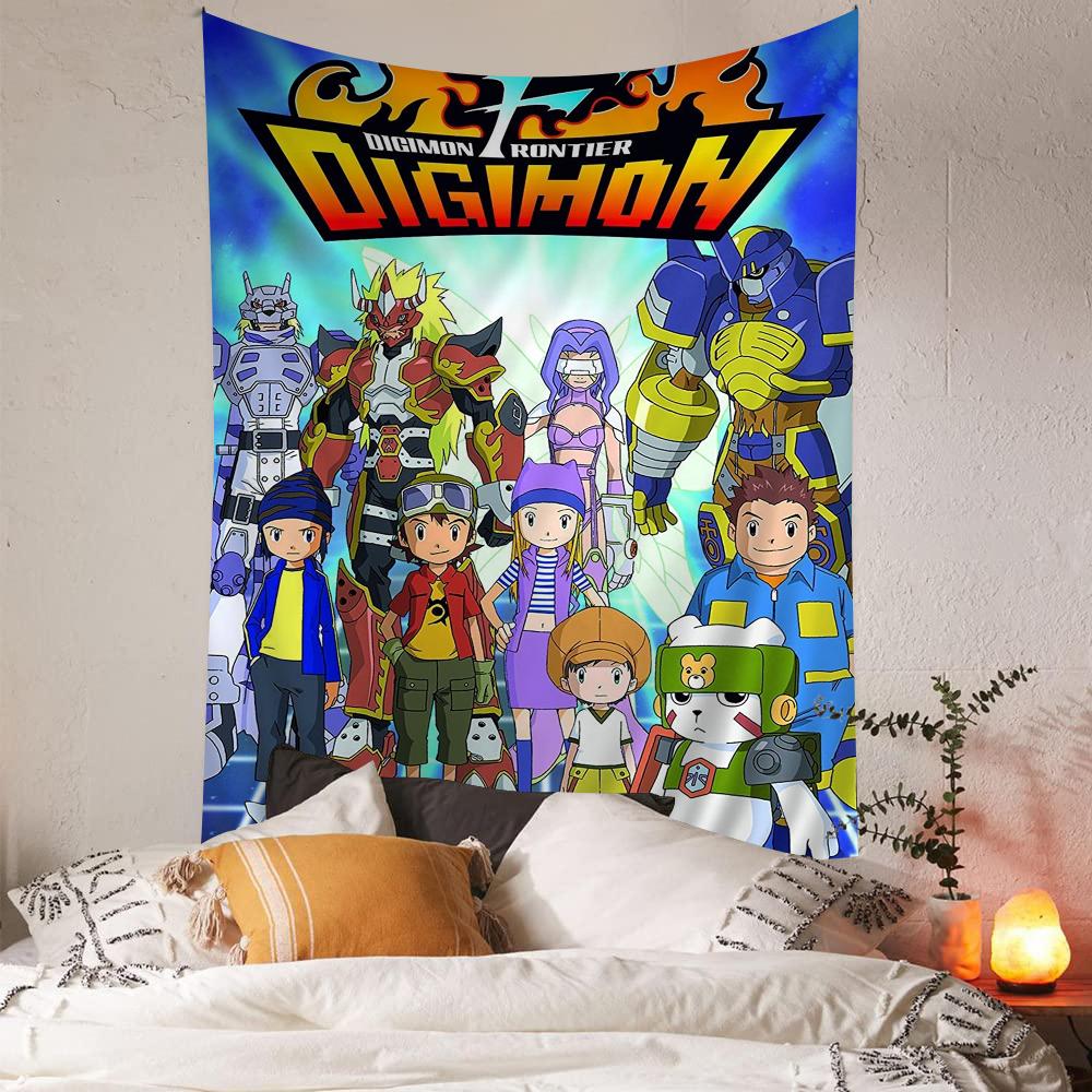 Digimon cartoon  Colorful Tapestry Wall Hanging Bohemian Wall Tapestries Mandala Wall Hanging Sheets