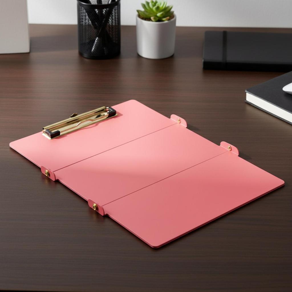 Tri-Fold Clipboard Portable Stationery Streamlined for Office