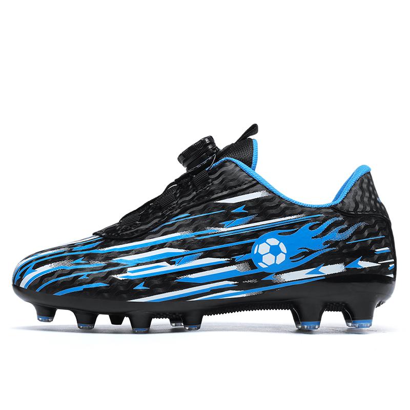 Fotbollsskor för barn med roterande spänne och dobbar Fotbollsskor för pojkar Barns fotbollsskor Konstgräs Fotbollsskor