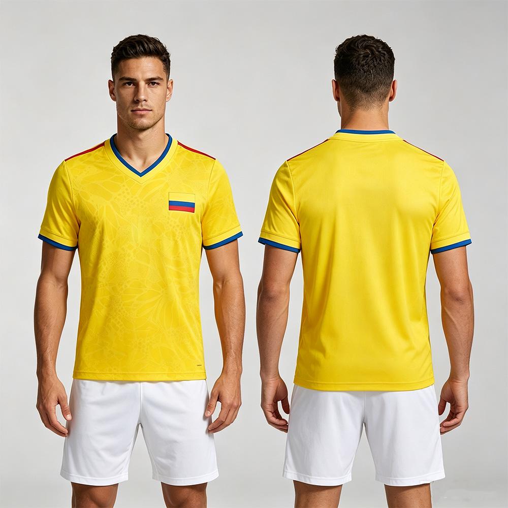 Colombia Soccer Jersey Football Colombia Fan Gift Shirts Flag Jersey Summer High Street Breathable Casual Sportswear Unisex Y2K