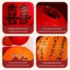 Chinese Red Wedding Lantern with Happy Character - Bride Photo Prop & Room Decoration