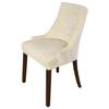 Velvet Tufted Wingback Chair Cover Slipcovers ,Stretch Fit Dining Area Chair Furniture Covers ,Reusable Washable Soft Elastic Lycra Sloping