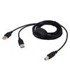 2 In 1 Printer Cable USB A To B Male To Male Printer Cable For Hp Canon Samsung Printer Splitter For Two Computers