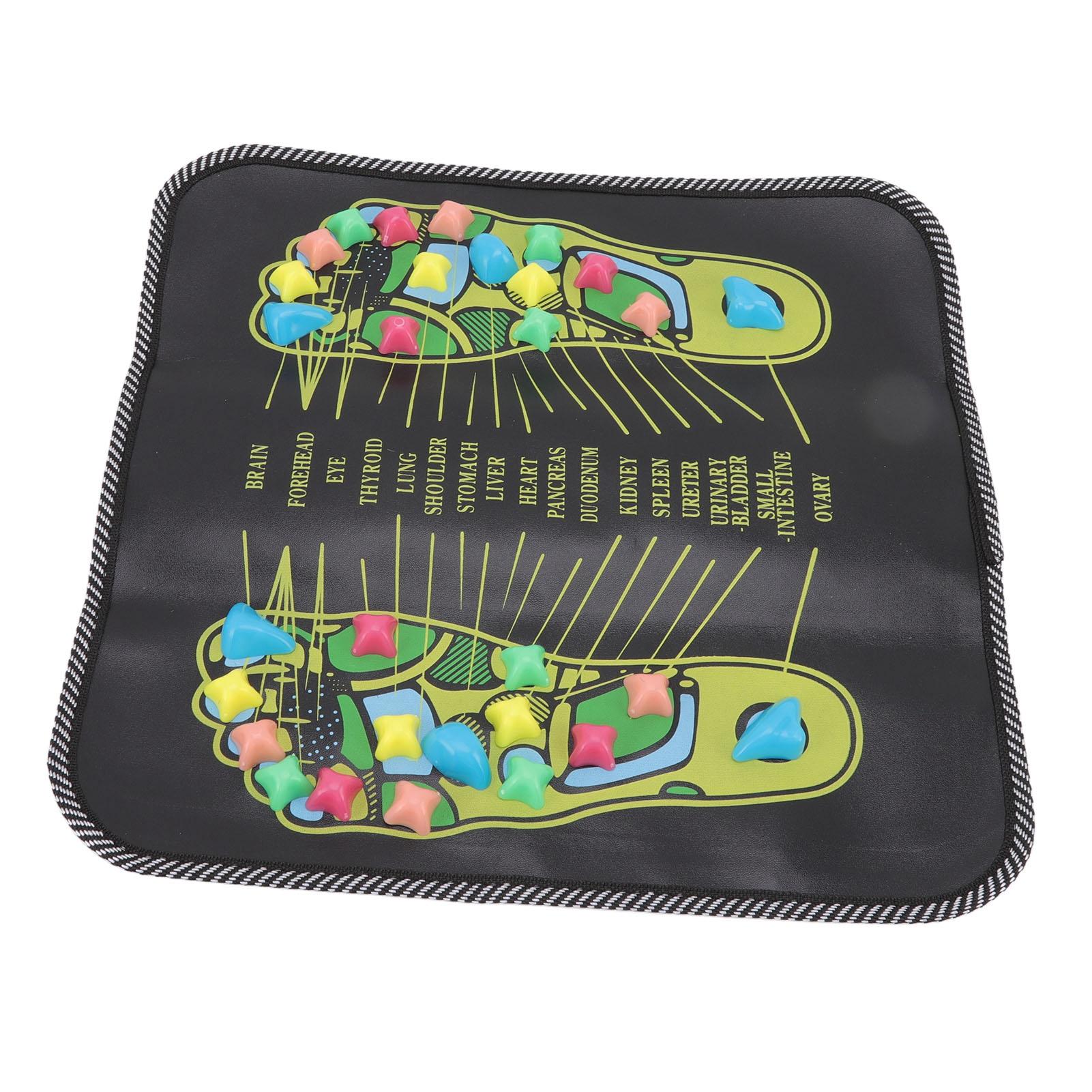 Коврик для ног Стимуляция кровообращения Облегчение боли Имитация брусчатки Рефлексология Ходьба Каменный коврик