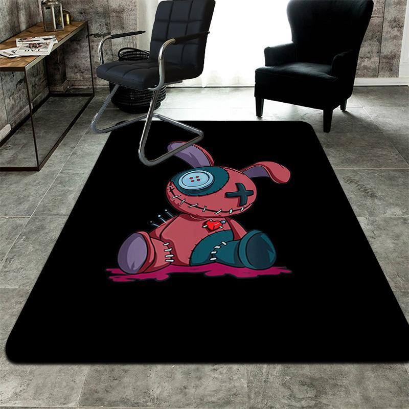 Patchwork rabbit doll Rug Floor Mat for Living Room or Bedroom Soft and Comfortable Carpet a Gift for Birthday and Holiday.ZFF0913331
