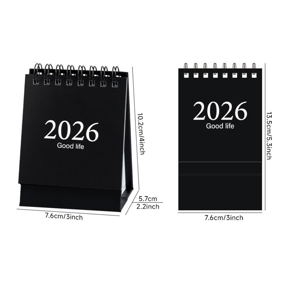 Morandi 2026 Calendar Portable Plan Book Simple Desk Calendar  Desktop Ornament