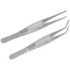 Extra Long Stainless Steel Bent Tip Tweezers for Aquatic Plants and Multi-Purpose Use.