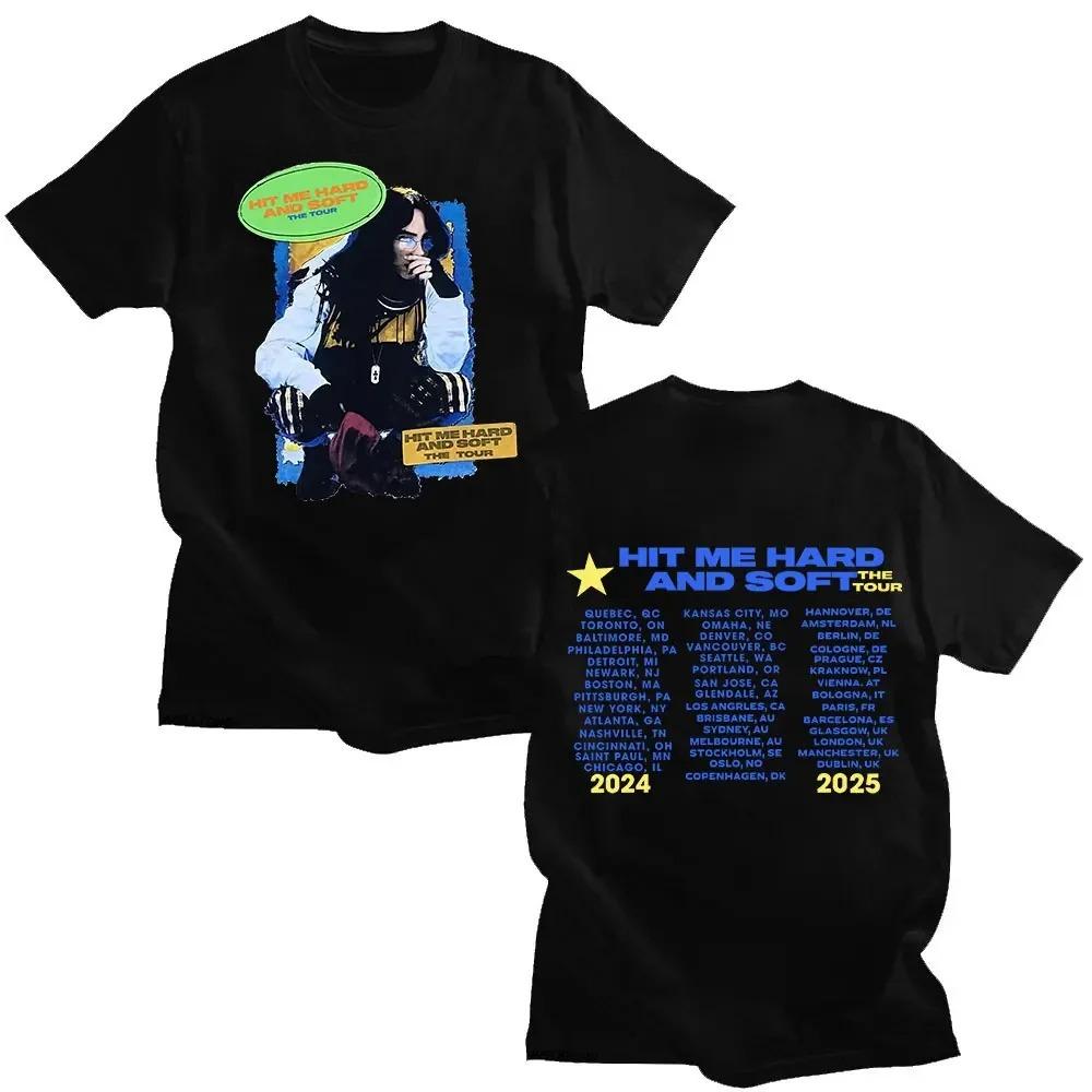 2026 Hit Me Hard and Soft Do You Know To How Bend Same Style Print T-shirts Men Women Fashion Pop Music T Shirts Oversized T-shirt