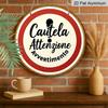 2D Flat Retro Round Aluminum Listing, Multifunctional Decorative Pendant, Suitable for Home Furnishing, Bar Art Decoration, Restaurant, Cafe Wall
