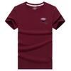 Men's Large White Round Neck Loose-Fit Short-Sleeve T-Shirt