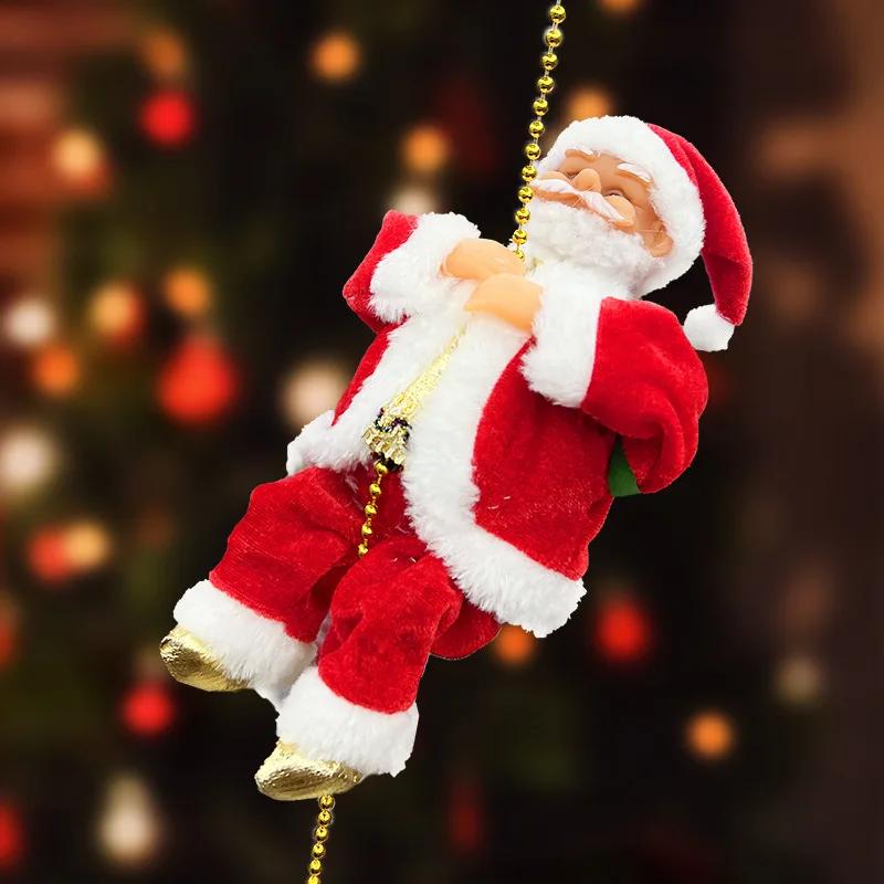 

Christmas Decorations Electric Ladder Santa Climbing Beads Santa Christmas Decoration Mall Dress Up