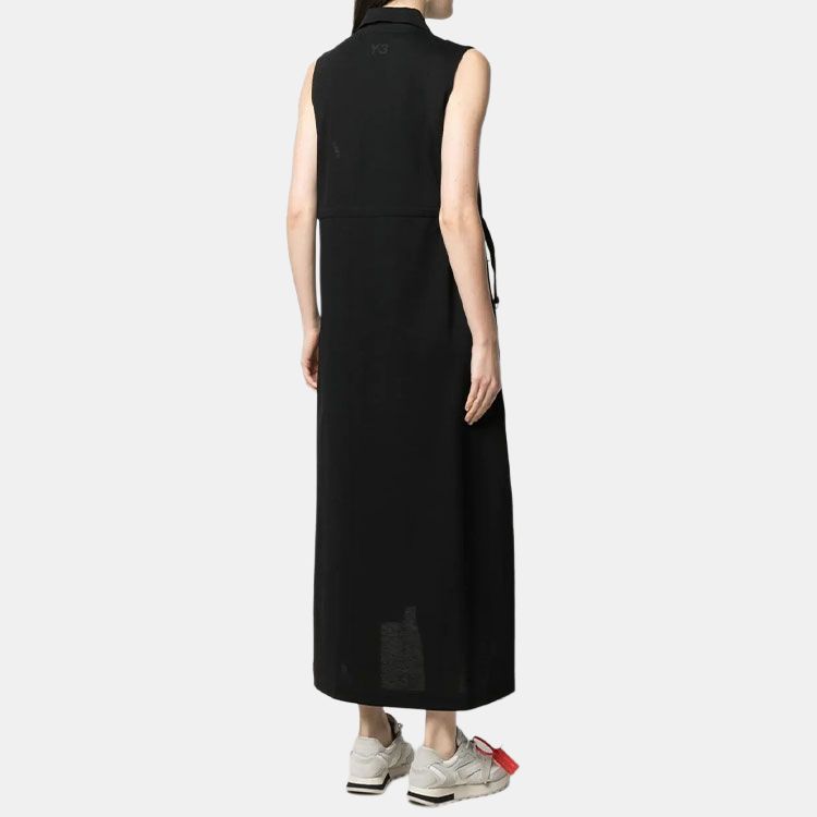 Y-3 SS21 Polo Neck Sleeveless Dress Women Dresses Black GV4354