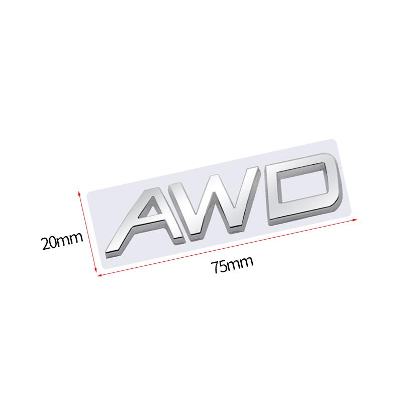 nsyjx8 Car Sticker Metal AWD Emblem Badge Trunk Decal for VOLVO S40 S60 S80 S90 V40 V60 V90 XC40 XC60 XC9 C30 Accessories