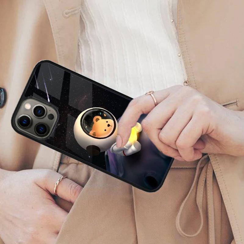 Cute Galaxy Astronaut Magnetic Phone Case For APPLE iPhone 17 Air 16 14 13 12 Pro Max 15 Plus Wireless Charge With MagSafe Cover