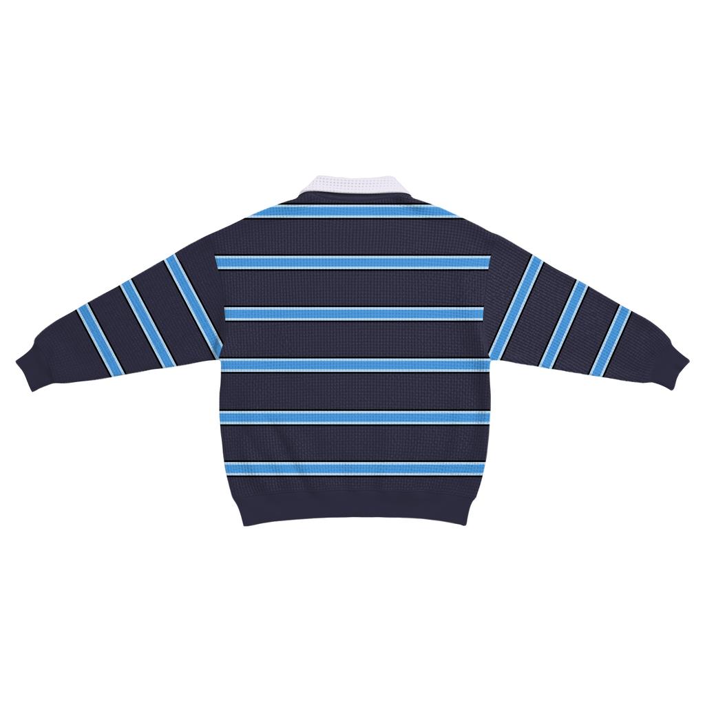 Herrars Färgblockskrage Långärmad Casual Topp