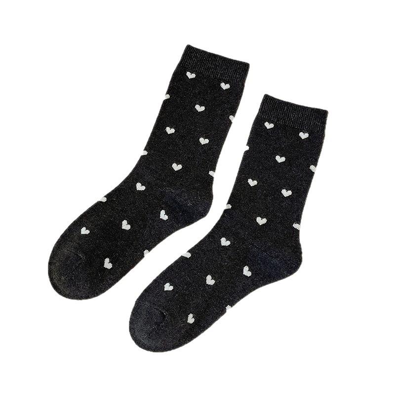 Spring and Autumn Trendy Mid-calf Socks for Girls, Pile Socks, Casual and Versatile Long Socks for Girls