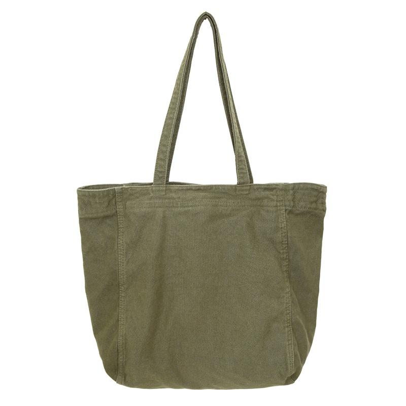 Lazy wind canvas bag, new large-capacity commuter tote bag, casual versatile shoulder bag, portable shopping bag.