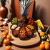 Oktopusförmige Servierplatte Buchenholz Käse- und Obst-Präsentationsbrett Küstenparty-Dekoration zur Unterhaltung von Gästen
